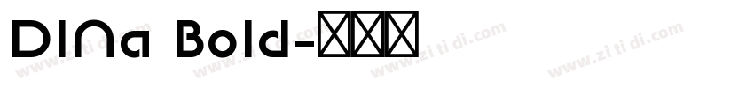 DINa Bold字体转换